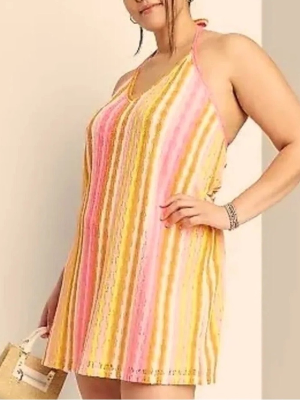 Wild Fable Sleeveless Openwork Bodycon Dress